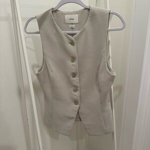 Wilfred Beige Buttoned Vest